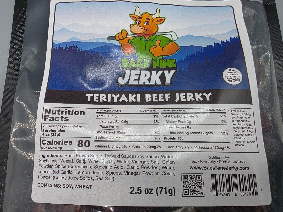 Teriyaki Beef jerky