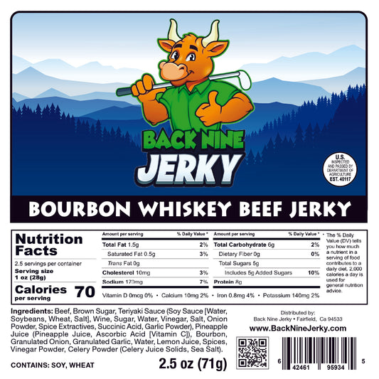 Bourbon Whiskey Beef Jerky