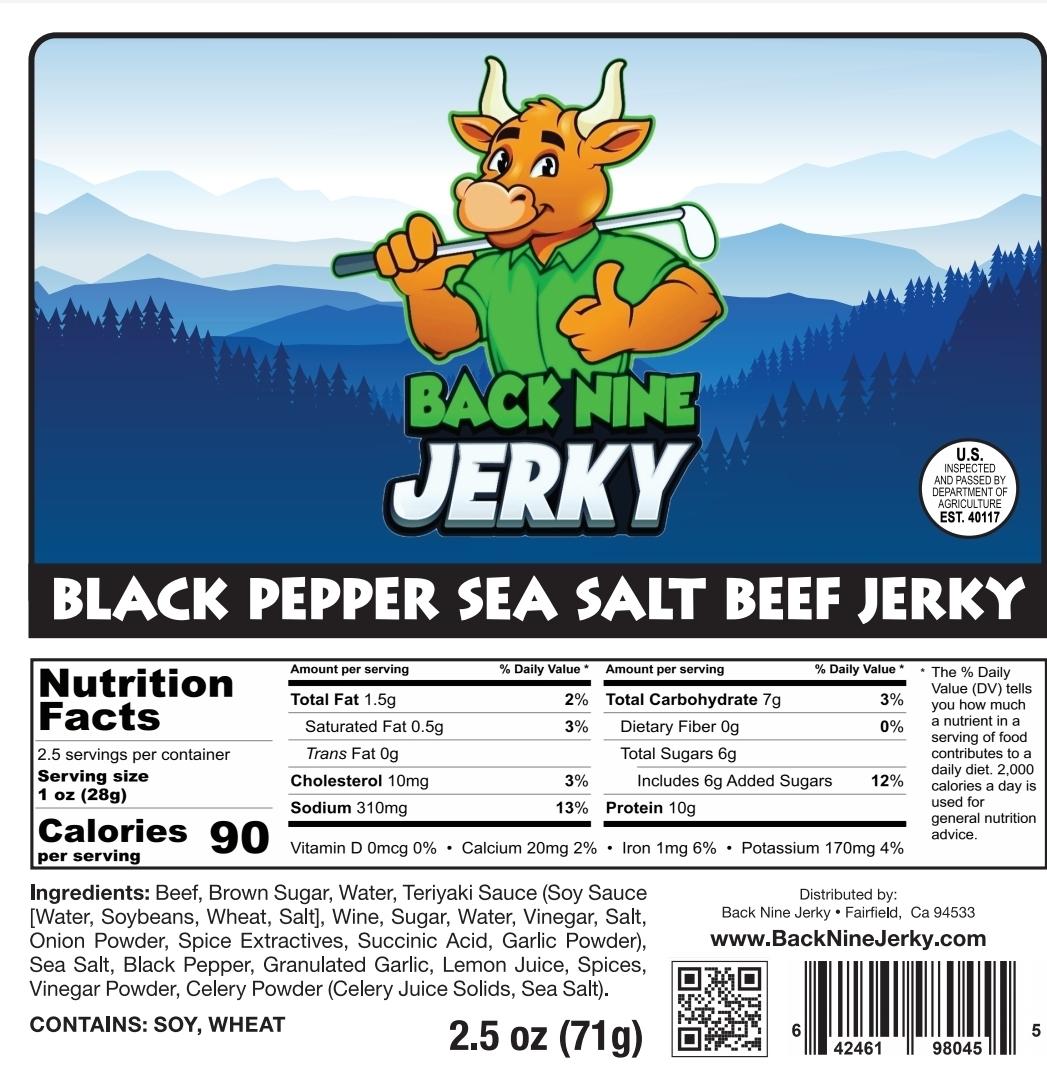 Black Pepper & Sea Salt Beef Jerky