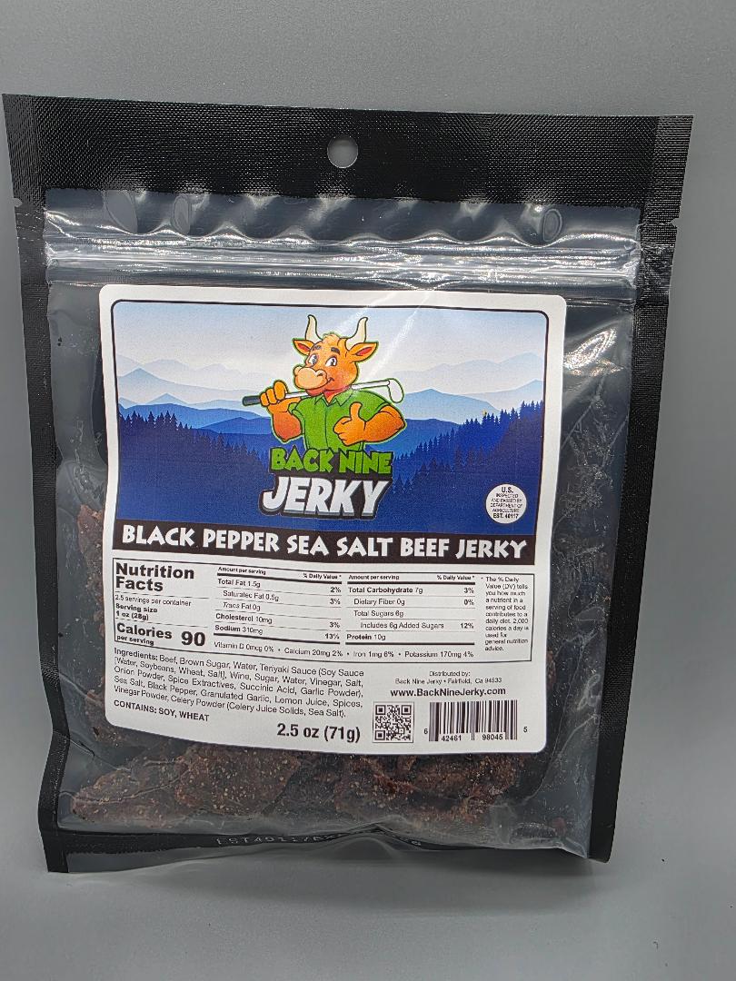 Black Pepper & Sea Salt Beef Jerky