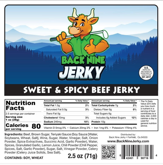 Sweet & Spicy Beef Jerky